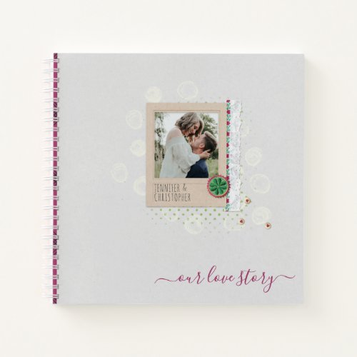 Our Love Story Photo Scrapbook Keepsake Journal