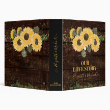 Our Love Story Rustic Sunflowers Wedding