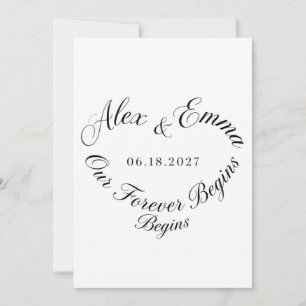 Our Love Story Save the Date, Personalized Wedding Date