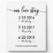 Our Love Story Special Dates Timeline Wedding Sign
