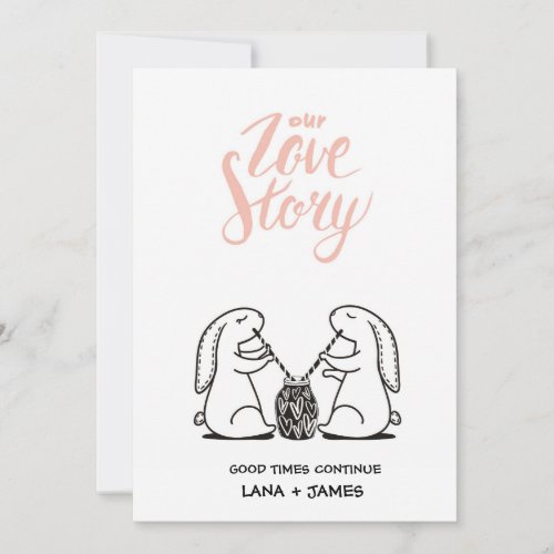 Our Love Story  Valentines Card