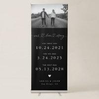 Our Love Story Wedding Timeline Photo Black