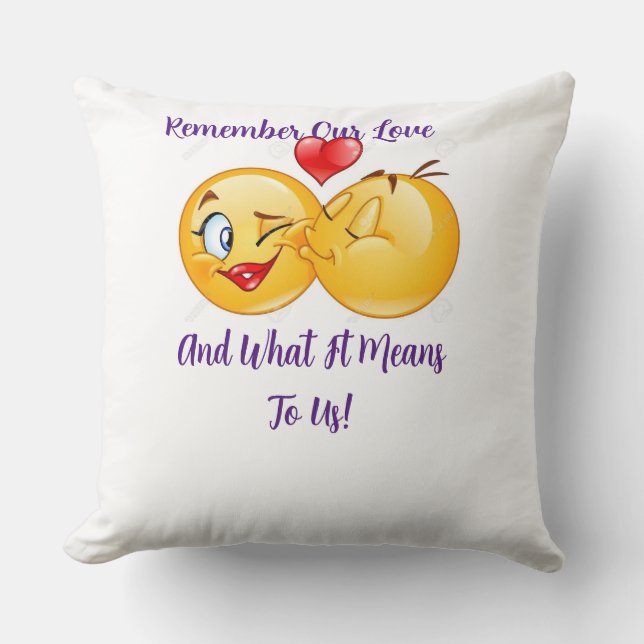 Our Love Throw Pillow (Front)