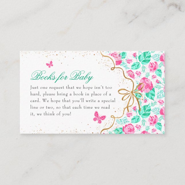 Our Lovely One Baby Shower Enclosure Card (Front)