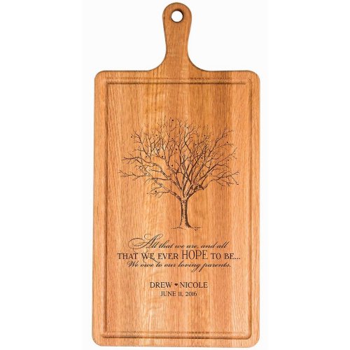 Our Loving Parents Caring Cherry Cutting Board
