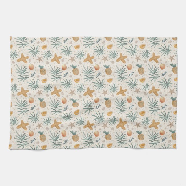 Our Memories Of The Ocean Linger On Kitchen Towel (Horizontal)