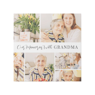 Our Memories with Grandma Modern Photo Collage Gallery Wrap
