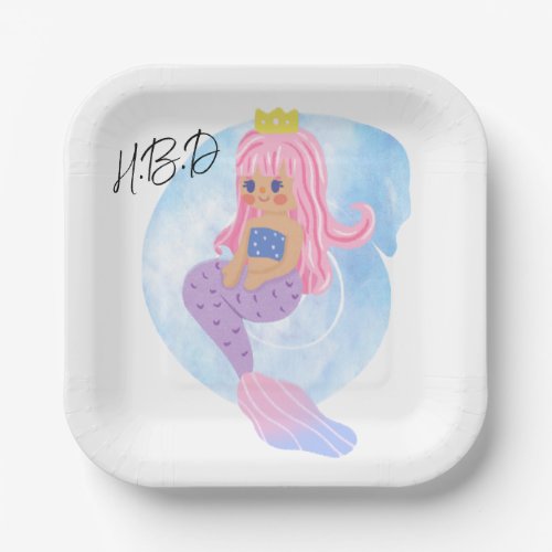 Our mermaid party theme collection is perfect for  paper plates