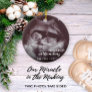 Our Miracle In Making Ultrasound Sonogram Photo Ceramic Ornament