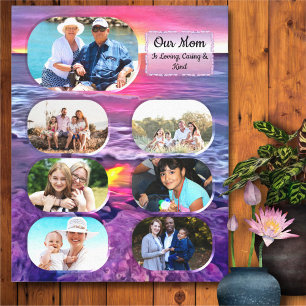 Our Mom Family Sunset 0911 Art Canvas Print