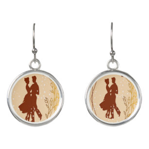 “Our Moments Romantic Couple Dancing ear ring Earrings