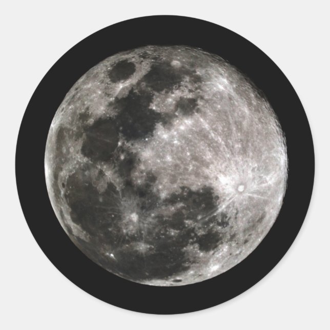 Our Moon Classic Round Sticker (Front)