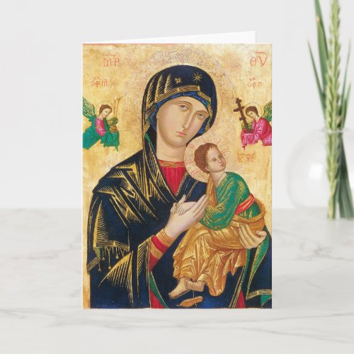 Our Mother of Perpetual Help Blessed Virgin Mary Card