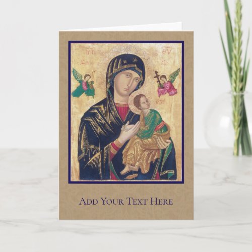 Our Mother of Perpetual Help Blessed Virgin Mary Card
