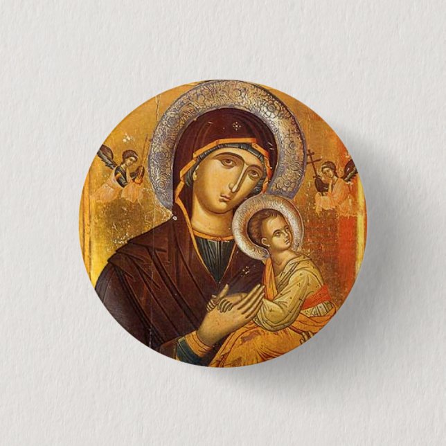 Our Mother of Perpetual Help Button (Front)