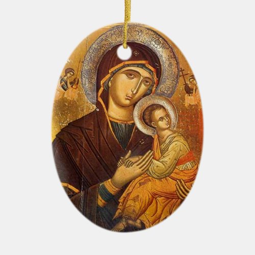 Our Mother of Perpetual Help Ceramic Ornament