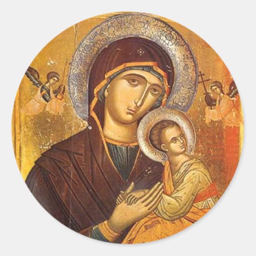 Our Mother of Perpetual Help Classic Round Sticker