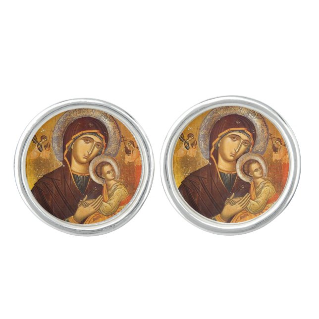 Our Mother of Perpetual Help Cufflinks (Front)