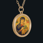 Our Mother of Perpetual Help Gold Plated Necklace<br><div class="desc">Our Mother of Perpetual Help by Litany Lane</div>