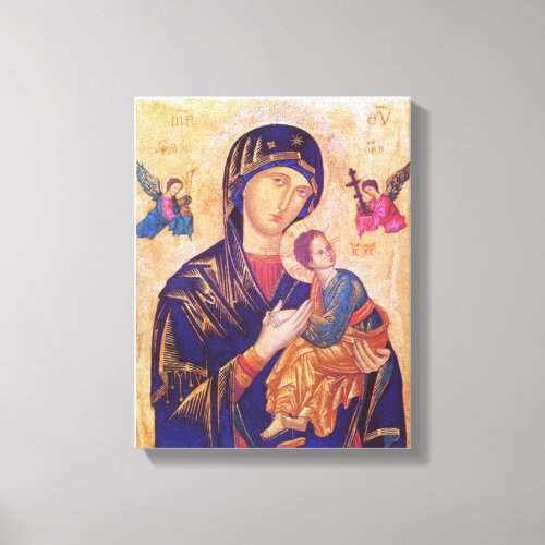 Our Mother of Perpetual Help Icon Canvas Print