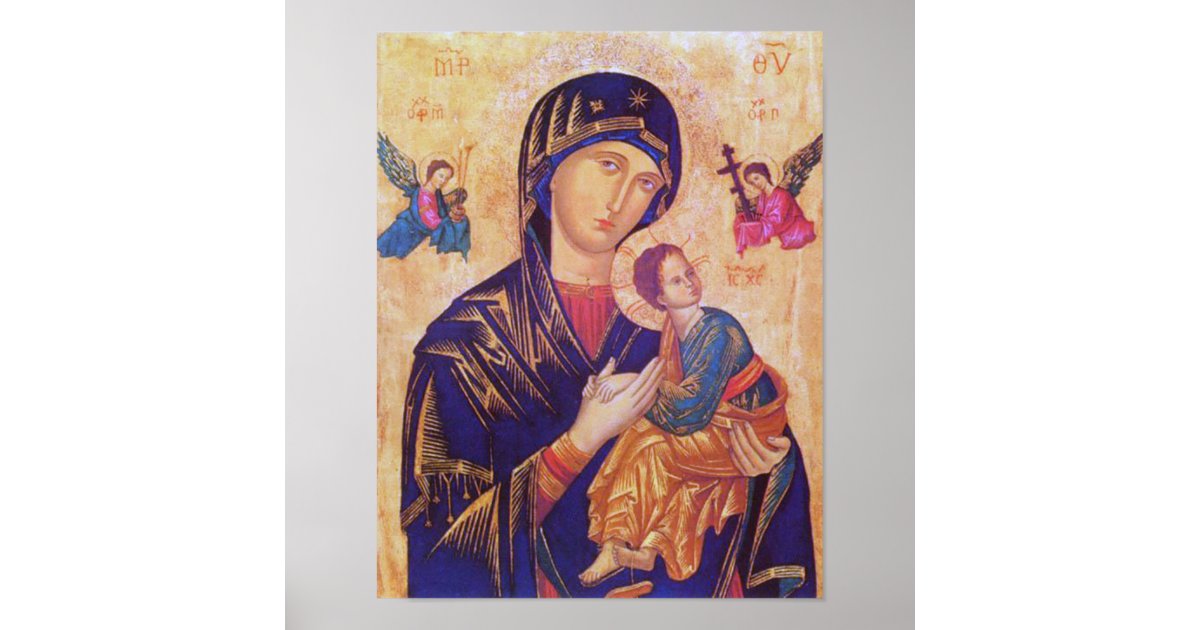 Our Mother of Perpetual Help Icon. Poster | Zazzle