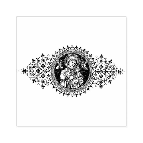 Our Mother of Perpetual Help Rubber Stamp