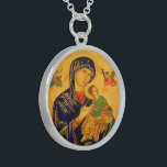 Our Mother of Perpetual Help Sterling Silver Necklace<br><div class="desc">Our Mother of Perpetual Help by Litany Lane</div>