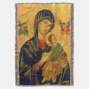 Our Mother of Perpetual Help Throw Blanket