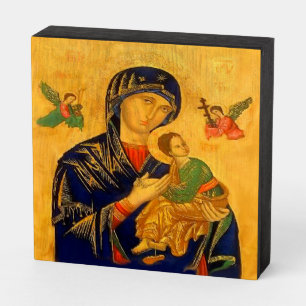 Our Mother of Perpetual Help Wooden Box Sign