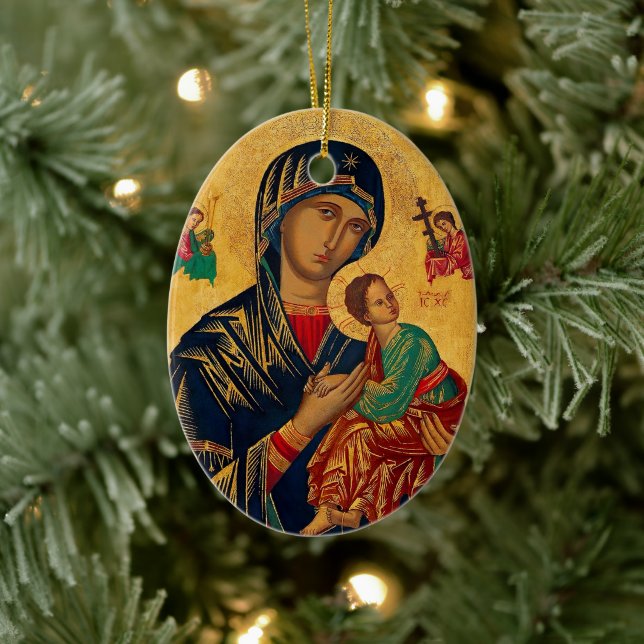 Our Mother of Perpetual Succour Ceramic Ornament (Tree)