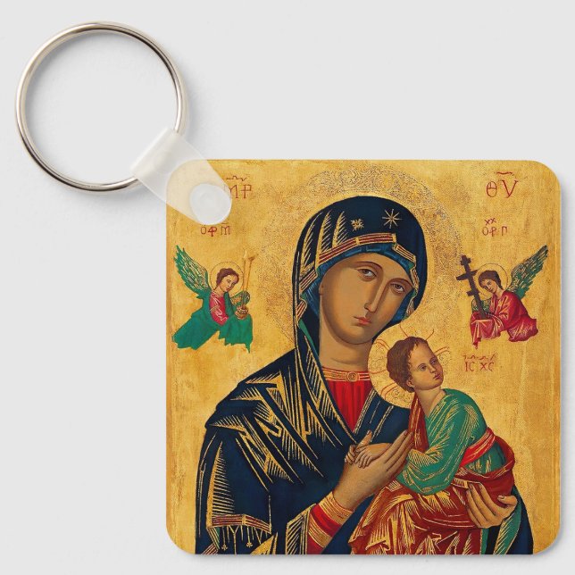 Our Mother of Perpetual Succour Keychain (Front)