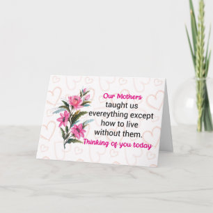 our mothers taught us everything, bereaved mothers card