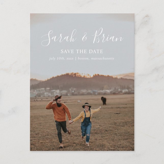 Our Names Save the Date Postcard (Front)