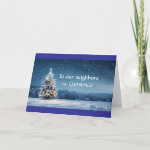 **OUR NEIGHBORS** AT **CHRISTMAS** CARD