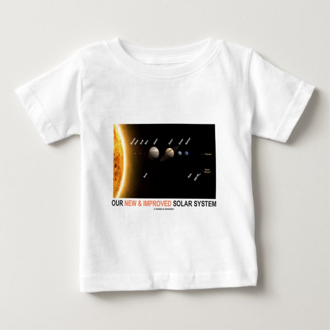 Our New And Improved Solar System (Galactic Humor) Baby T-Shirt (Front)