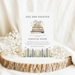 Our New Chapter Book Baby Shower Invitation
