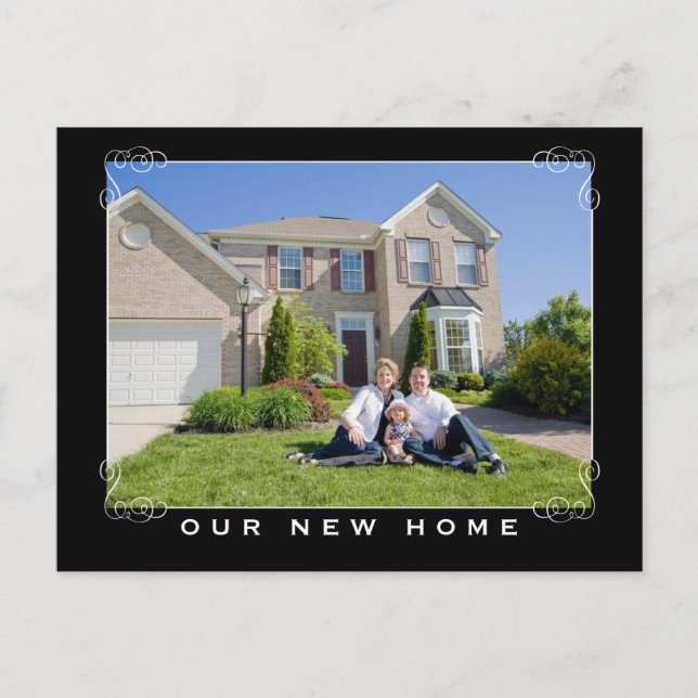 Our New Home & Address Photo Postcard (Front)