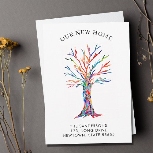 Our New Home Botanical Moving Announcement