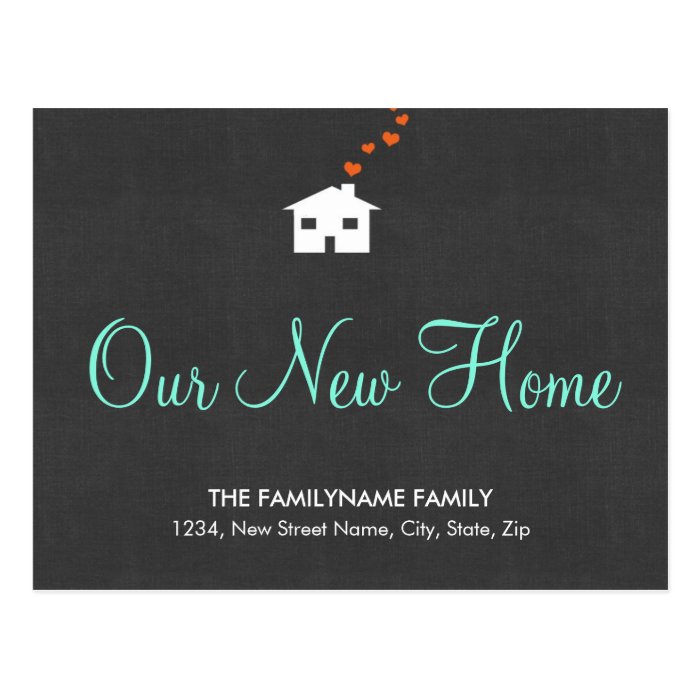 Our New Home Change of Address Postcards Zazzle