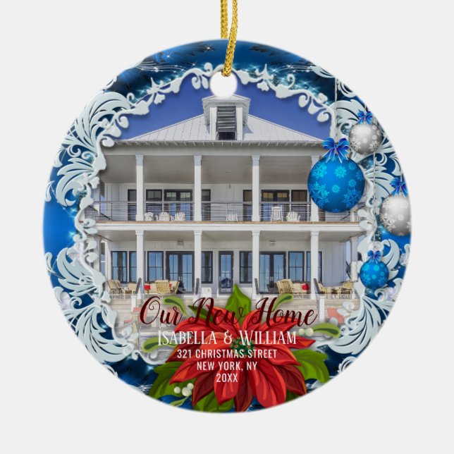 Our New Home Christmas Ornament | New Home Gift (Front)