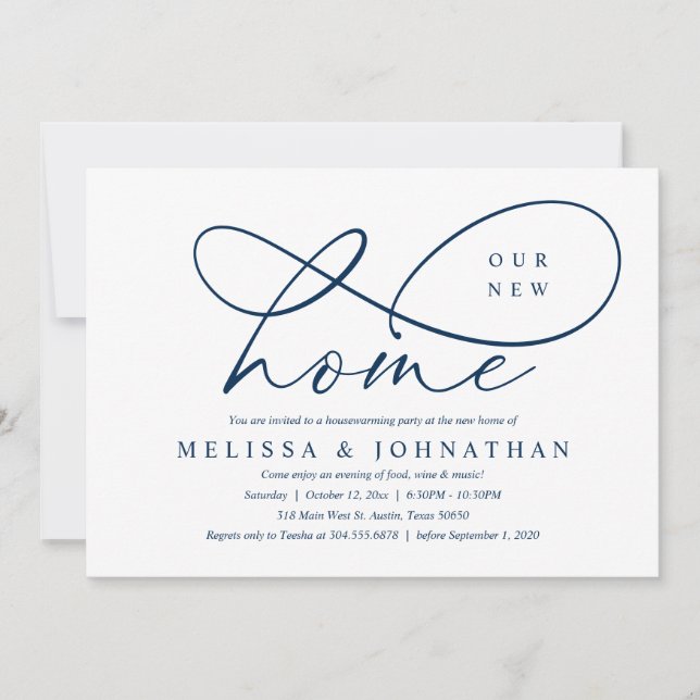 Our New Home, Cozy Housewarming Party Invitation (Front)