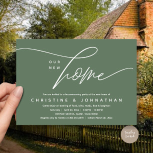 Our New Home, Cozy Lovely Housewarming Party Invitation