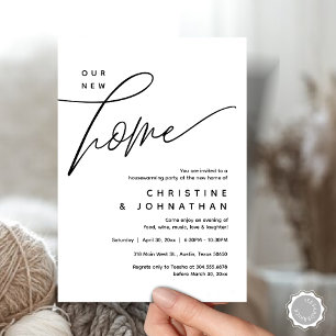 Our New Home, Cozy Lovely Housewarming Party Invitation