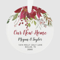 Our New Home Floral Ornament | New Home Gift