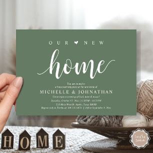 Our new home, Housewarming party invitation cards