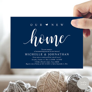 Our new home, Housewarming party invitation cards