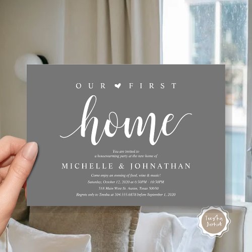 Our new home Housewarming party invitation cards