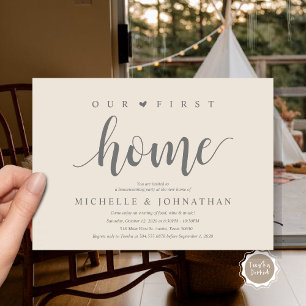 Our new home, Housewarming party invitation cards