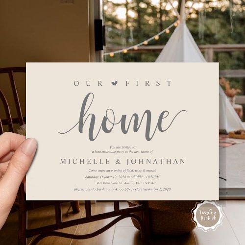 Our new home Housewarming party invitation cards