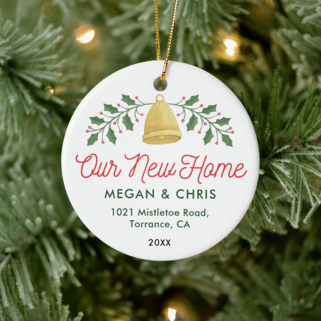 Our New Home | Moving Announcement Ceramic Ornament (Tree)